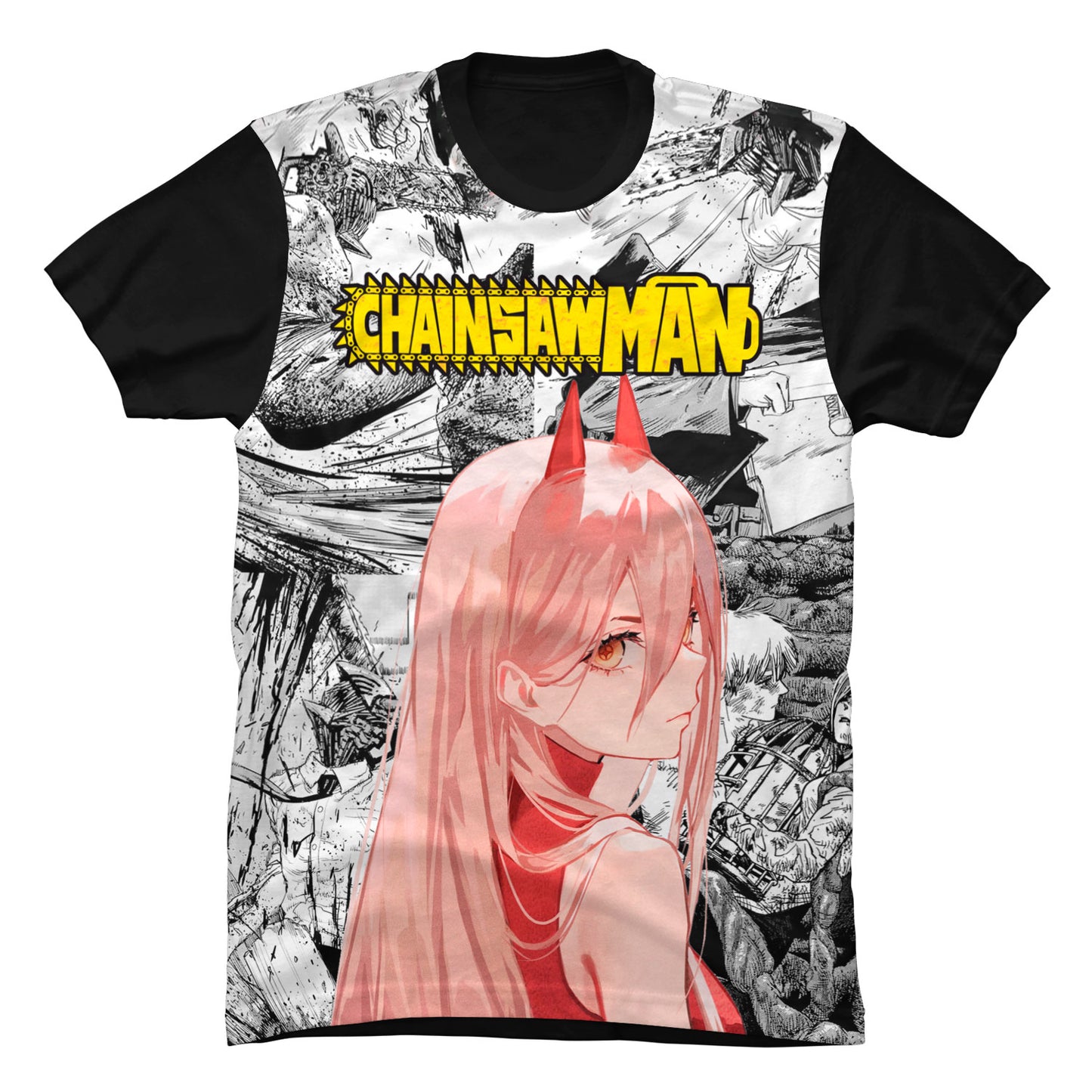 Camiseta Chainsaw Man Power Comics