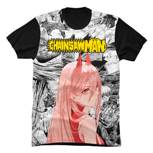 Camiseta Chainsaw Man Power Comics