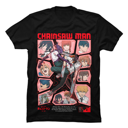 Camiseta Chainsaw Man Personajes