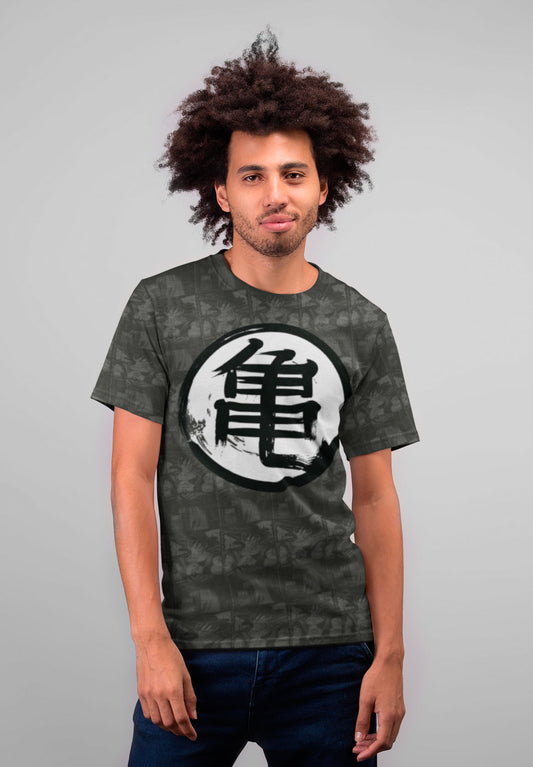 Camiseta Kanji Kame Tortuga Gris