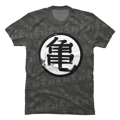 Camiseta Kanji Kame Tortuga Gris