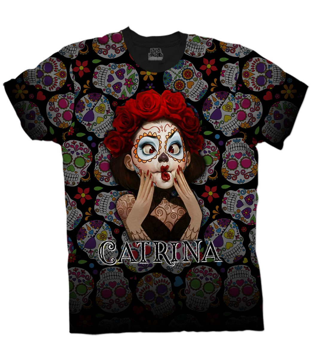 Camiseta Halloween Catrina