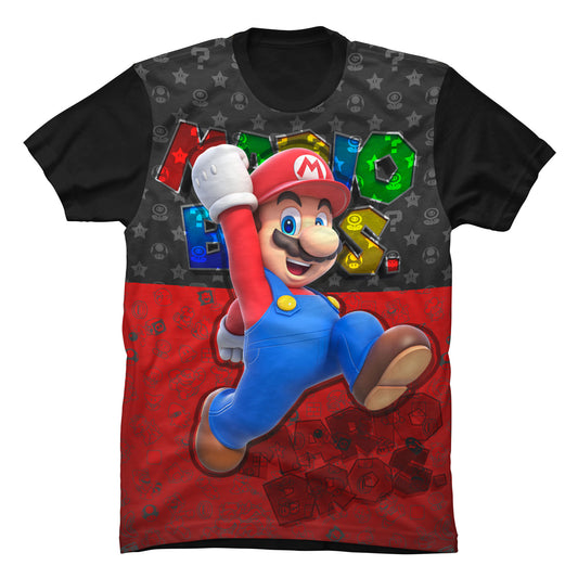 Camiseta Super Mario Bros Saltarin
