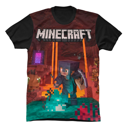 Camiseta Minecraft Inframundo Gamer