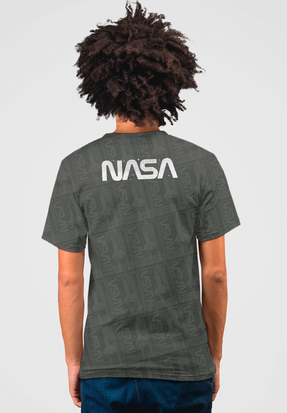 Camiseta Transbordador Espacial NASA Gris