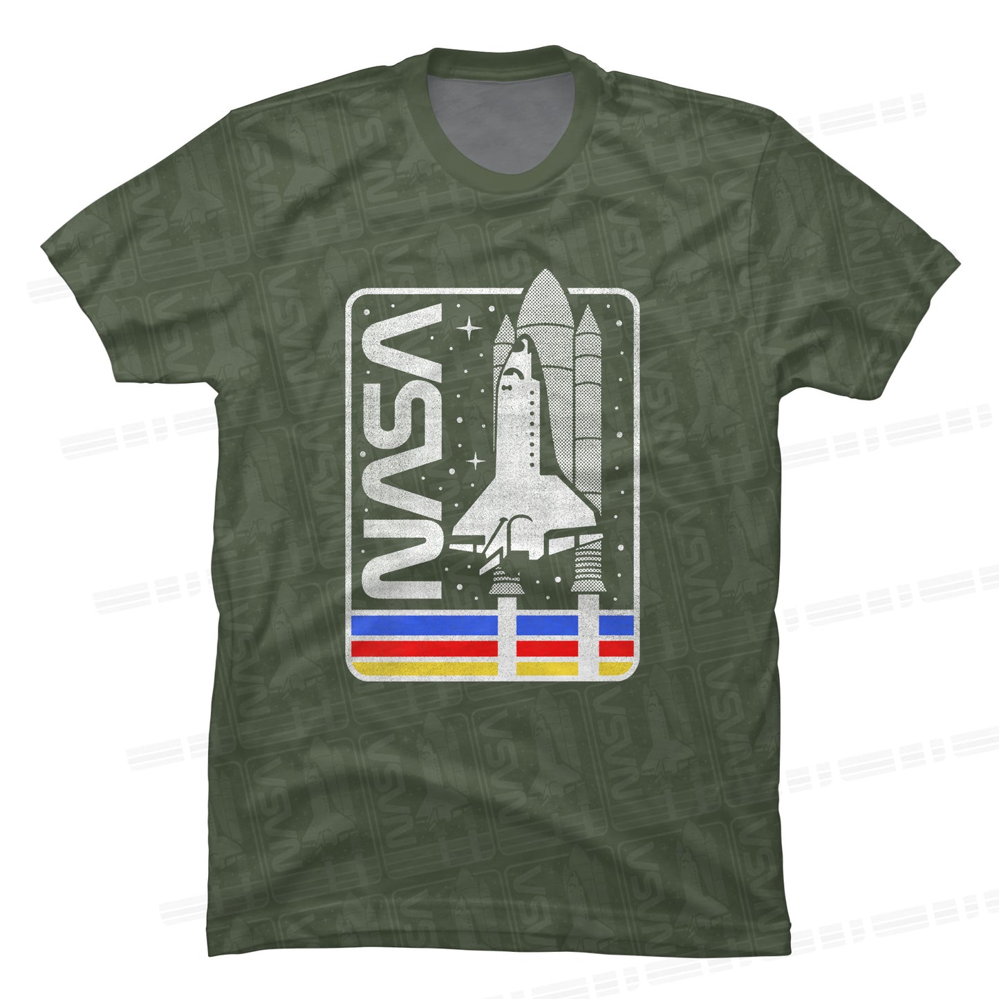 Camiseta Transbordador Espacial NASA Verde