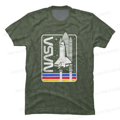 Camiseta Transbordador Espacial NASA Verde