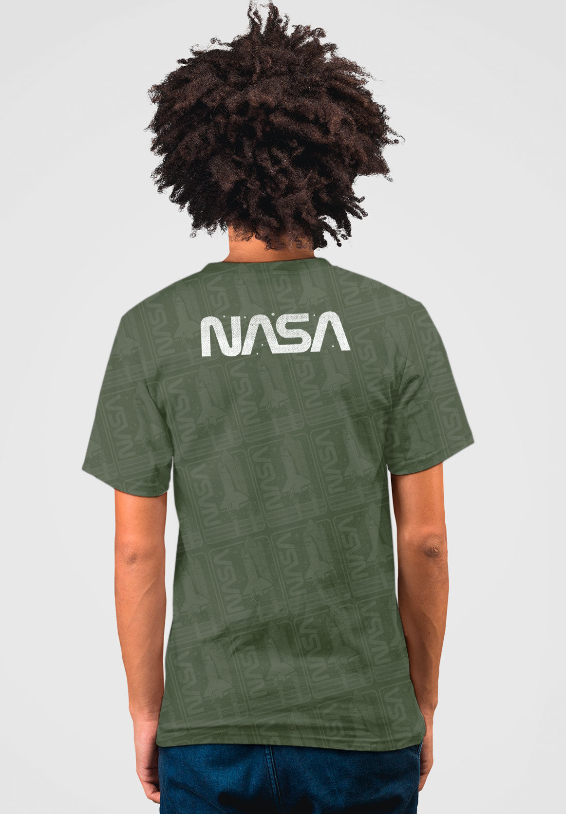 Camiseta Transbordador Espacial NASA Verde