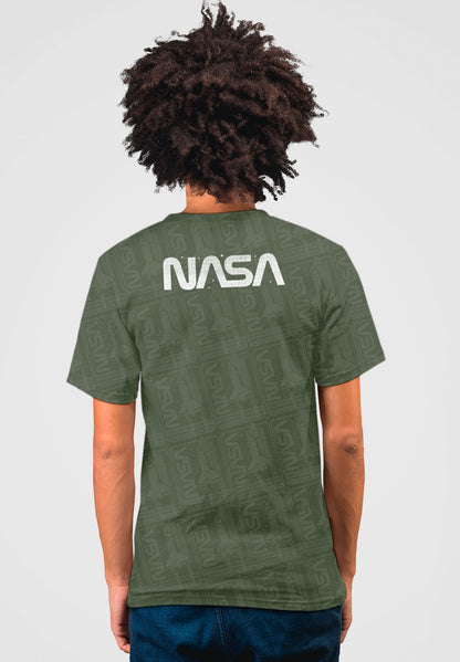 Camiseta Transbordador Espacial NASA Verde