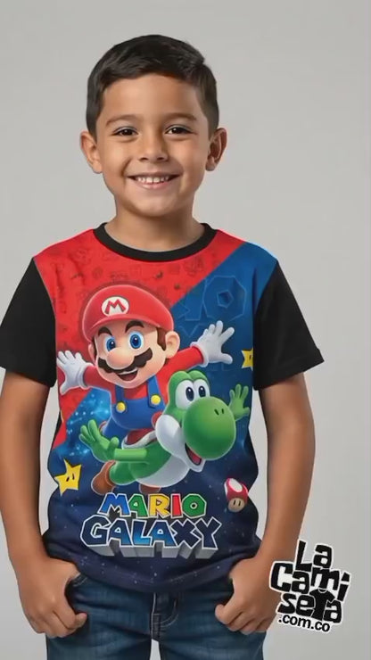 Camiseta Super Mario Galaxy y Yoshi 2026