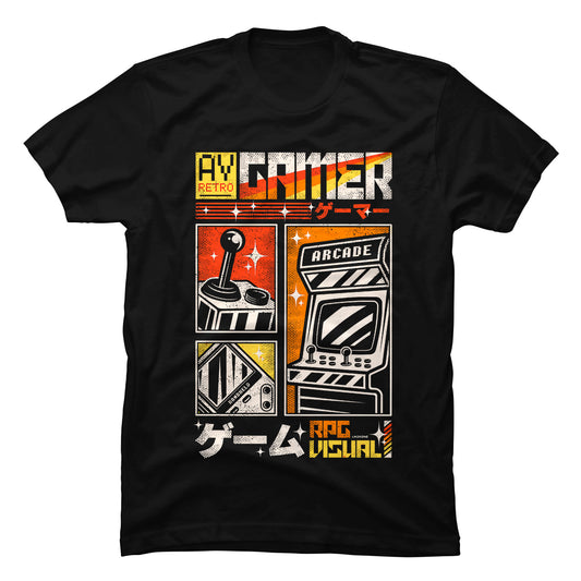 Camiseta Retro Consolas