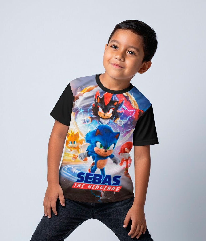 Camiseta Sonic y Sus Amigos Personalizada