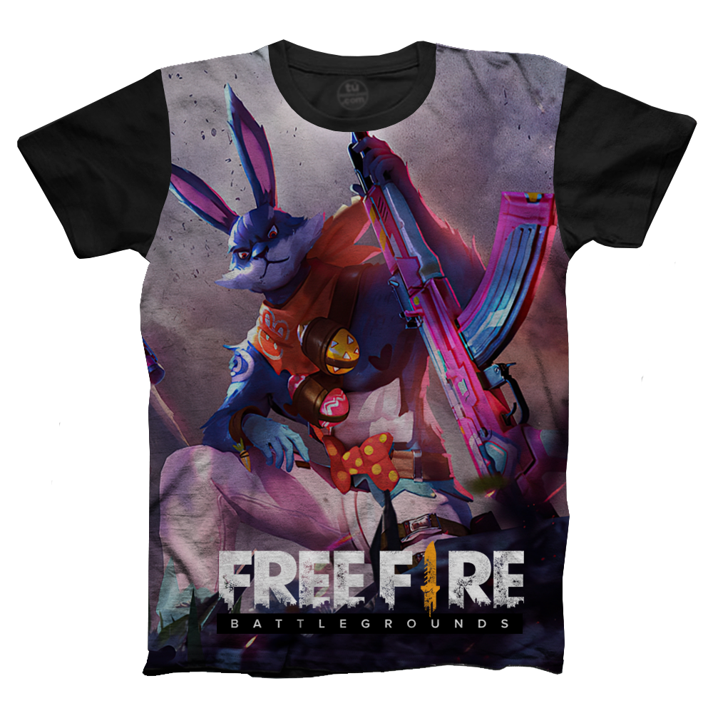 Camiseta Free Fire Conejo Guerrero