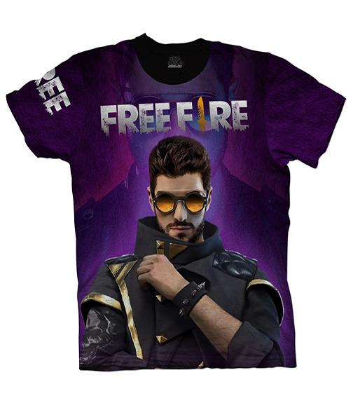 Camiseta en Tela Premium de 180grs con ilustración de la Camiseta Free Fire DJ Alok.