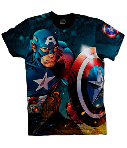 Camiseta Capitán América Marvel Comics