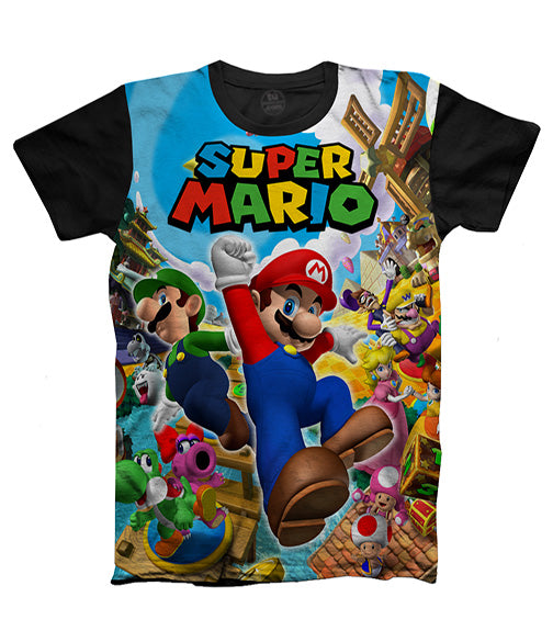 Camiseta Mario Bros Paper Luigi Peach Nintendo – lacamiseta.com.co