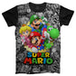 Camiseta Mario Bros Luigi Peach Yoshi