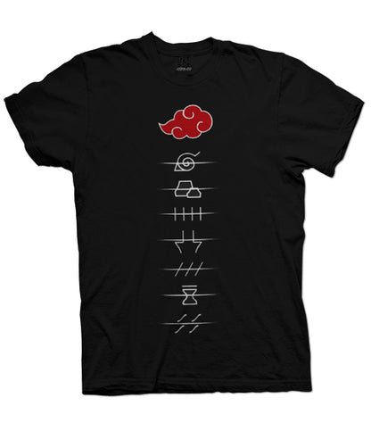 Camiseta Naruto Akatsuki
